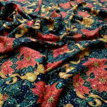 Tecido Toalha de Mesa Natal Natalina Gliter Dourado 15,0 mts Tecido Toalha de Mesa Natal Natalina Gliter Dourado 15,0 mts