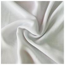 Tecido toque de seda liso 1.50mts/larg cor branco metro