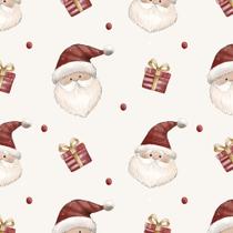 Tecido Tricoline 100% Algodão Digital - Rostos Noel - NAT110 - 50cm x 1,50m Tecido Tricoline 100% Algodão Digital - Rostos Noel - NAT110 - 50cm x 1,50m
