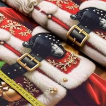 Tecido Tricoline Avental Natal : Cor Avental Noel (0,75x1,50)