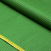 Tecido Tricoline Basics Colors : Xadrez Verde (0,50x1,50)