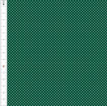 Tecido Tricoline Bolinha Micro Verde Garrafa