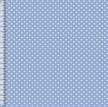 Tecido Tricoline Bolinha Pequena Azul Bebê 03191-1042