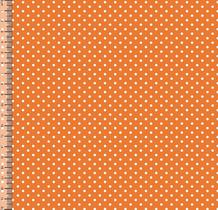 Tecido Tricoline Bolinha Pequena Laranja 03191-1038 Tecido Tricoline Bolinha Pequena Laranja 03191-1038
