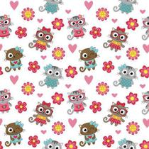 Tecido Tricoline Coleção Cat Lovers 0,50x1,50 mt