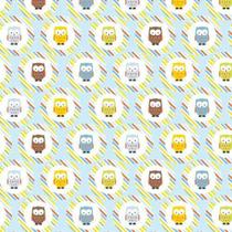 Tecido Tricoline Coleção Corujas 0,50x1,50 mt