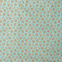 Tecido tricoline coleção medicina curativo fundo tiffany 0,50x1,50 mts