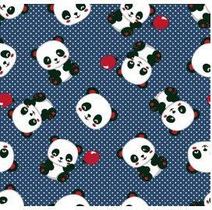 Tecido tricoline coleção panda cor marinho 0,50x1,50 metros Tecido tricoline coleção panda cor marinho 0,50x1,50 metros
