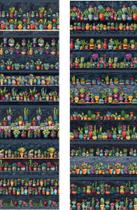 Tecido Tricoline Digital 100% algodão - Barrado 55x75 cm cada - Cactus