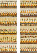 Tecido Tricoline Digital 100% algodão - Barrado 55x75 cm cada - Peras