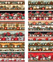 Tecido Tricoline Digital 100% algodão - Barrado 55x75 cm cada - Utensílios Country