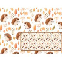 Tecido Tricoline Digital Coleção Boho Woodland Porco Espinho 50x150 cm, Fernando Maluhy