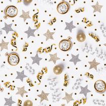 Tecido Tricoline Digital Enfeites Natalinos para Artesanato - Coleção 2024 - Peripan - 50 x 150 cm