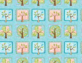 Tecido Tricoline Digital Estampa 3D Coleção Quilted Garden Árvores, 50x150cm, Fernando Maluhy Tecido Tricoline Digital Estampa 3D Coleção Quilted Garden Árvores, 50x150cm, Fernando Maluhy
