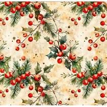 Tecido Tricoline Digital Fernando Maluhy Coleção Vintage Bico de azevinha 50 x 150 cm Tecido Tricoline Digital Fernando Maluhy Coleção Vintage Bico de azevinha 50 x 150 cm