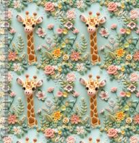 Tecido Tricoline Digital Girafa 3D Tecido Tricoline Digital Girafa 3D