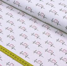 Tecido Tricoline - Essentials Cardiac Lines (0,50x1,50) Tecido Tricoline - Essentials Cardiac Lines (0,50x1,50)