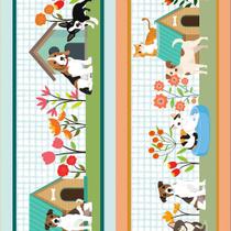 Tecido Tricoline Estampa Digital Barrado Pet - Peripan - 50 x 150 cm - Ideal para Artesanato e Patchwork Tecido Tricoline Estampa Digital Barrado Pet - Peripan - 50 x 150 cm - Ideal para Artesanato e Patchwork