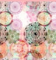 Tecido Tricoline Estampa Digital Mandala Rosa Peripan 50 x 150 cm Tecido Tricoline Estampa Digital Mandala Rosa Peripan 50 x 150 cm