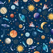 Tecido Tricoline Estampa Digital Mundo Espacial (Espaço) - Coleção Doce Infância - Peripan - Ideal para Artesanato e Patchwork - 50 x 150 cm Tecido Tricoline Estampa Digital Mundo Espacial (Espaço) - Coleção Doce Infância - Peripan - Ideal para Artesanato e Patchwork - 50 x 150 cm