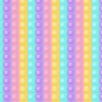 Tecido Tricoline Estampa Digital - Pop It Candy Colors - Peripan - 50 x 150 cm - Ideal para Artesanato e Patchwork