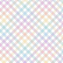 Tecido Tricoline Estampa Digital Xadrez Diagonal Candy Color - Peripan - 50 cm x 150 cm para Artesanato