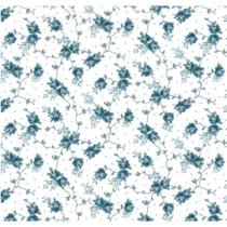 Tecido Tricoline Estampada Siena Azul - 50 x 150 cm - Tecidos Caldeira