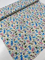 Tecido TRICOLINE Estampado 100% Algodão 50cm x1,50m Est 67 a 100 Artesanato- costura criativa