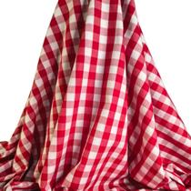 Tecido Tricoline Estampado 100% Algodão Xadrez 1,00x1,40m Cor:Vermelho