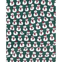 Tecido Tricoline Estampado Boneco de Neve - 1,50m de Largura Tecido Tricoline Estampado Boneco de Neve - 1,50m de Largura