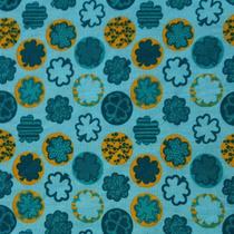 Tecido Tricoline Estampado Caldera Trevo Quatro Folhas Colorido Tecido Tricoline Estampado Caldera Trevo Quatro Folhas Colorido