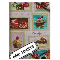 Tecido Tricoline Estampado Doces