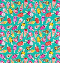 Tecido tricoline estampado dohler 100% algodão sorvete