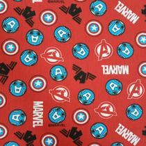 Tecido Tricoline Estampado Fernando Maluhy Marvel Fundo Vermelho Tecido Tricoline Estampado Fernando Maluhy Marvel Fundo Vermelho