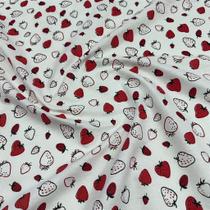 Tecido Tricoline Estampado Frutinhas 100% Algodão 1,40m para Artesanatos Tecido Tricoline Estampado Frutinhas 100% Algodão 1,40m para Artesanatos