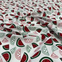 Tecido Tricoline Estampado Frutinhas 100% Algodão 1,40m para Artesanatos
