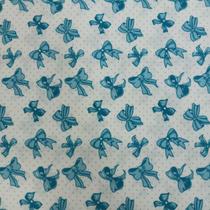 Tecido Tricoline Estampado Laços Tecido Tricoline Estampado Laços