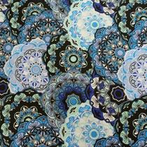 Tecido Tricoline Estampado Mandala