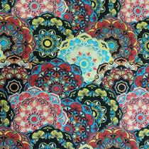 Tecido Tricoline Estampado Mandala
