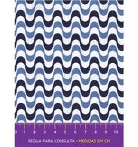 Tecido Tricoline Estampado Modena Copacabana Azul - 1,50m de Largura Tecido Tricoline Estampado Modena Copacabana Azul - 1,50m de Largura