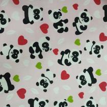 Tecido Tricoline Estampado Panda