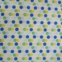 Tecido Tricoline Estampado Poá Colorido Tecido Tricoline Estampado Poá Colorido