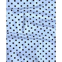 Tecido Tricoline Estampado Poá Preto Fundo Branco - 1,50m de Largura Tecido Tricoline Estampado Poá Preto Fundo Branco - 1,50m de Largura