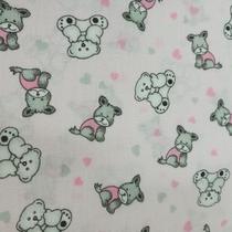 Tecido Tricoline Estampado Urso