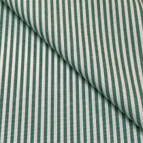 Tecido Tricoline Fio Tinto Listrado Verde Oliva - 1,50m de Largura