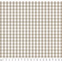 Tecido Tricoline Fio Tinto Xadrez Bege 1132, 50x150cm Tecidos Caldeira, 100% Algodão Tecido Tricoline Fio Tinto Xadrez Bege 1132, 50x150cm Tecidos Caldeira, 100% Algodão