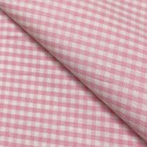 Tecido Tricoline Fio Tinto Xadrez Rosa Bebê - 1,50m de Largura Tecido Tricoline Fio Tinto Xadrez Rosa Bebê - 1,50m de Largura