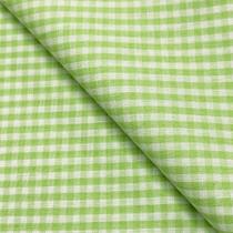 Tecido Tricoline Fio Tinto Xadrez Verde Maçã - 1,50m de Largura Tecido Tricoline Fio Tinto Xadrez Verde Maçã - 1,50m de Largura