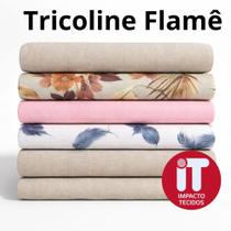Tecido Tricoline Flamê 100% algodão 1 metro x 1,50m ideal para roupas e artesanatos