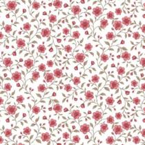 Tecido Tricoline Floral Florença 100% Algodão - Tecido Tricoline Floral Florença 100% Algodão -